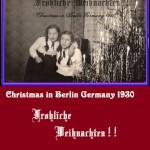 Lilo and Erika Christmas in Germany 1930 COVER 7